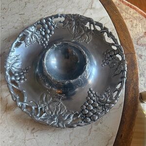 Arthur Court Silver Grape Motif Bowl